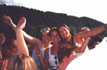 Drei Frauen auf einem Boot (Dani,Nadine,Karin)
